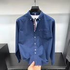 Asher | Men's Oxford Button-Down Shirt, Long-Sleeve Smart Casual Shirt | Animated Apparel