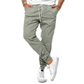 Max | Men's Slim-Fit Jogger Trousers, Drawstring Waist Casual Trousers | Animated Apparel | Green