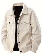 Wesley | Men's Corduroy Jacket with Classic Collar, Casual Overshirt | Animated Apparel