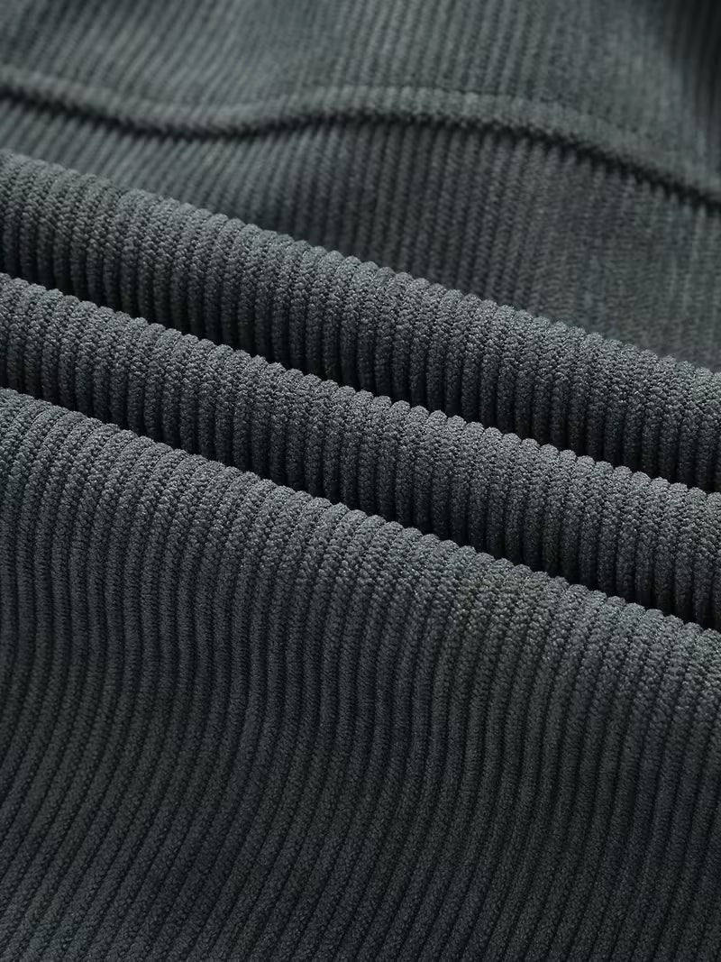Wesley | Men's Corduroy Jacket with Classic Collar, Casual Overshirt | Animated Apparel
