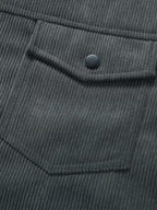 Wesley | Men's Corduroy Jacket with Classic Collar, Casual Overshirt | Animated Apparel