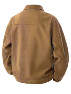 Wesley | Men's Corduroy Jacket with Classic Collar, Casual Overshirt | Animated Apparel