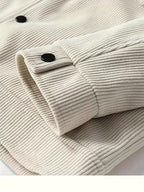 Wesley | Men's Corduroy Jacket with Classic Collar, Casual Overshirt | Animated Apparel