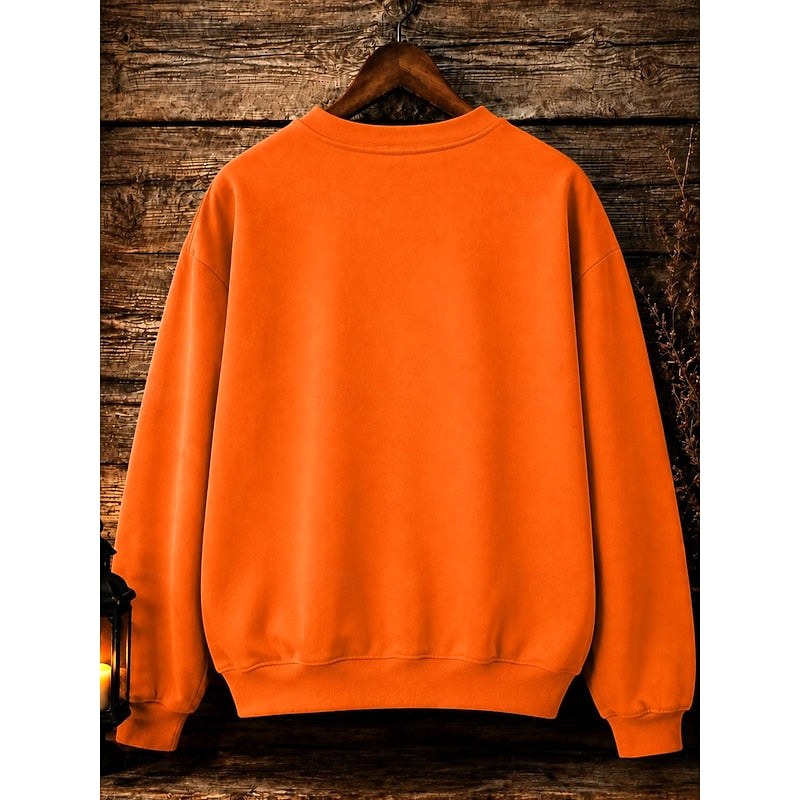 Megan | Women's Halloween Witch Graphic Sweatshirt, Relaxed Crew Neck Sweater | Animated Apparel | Green