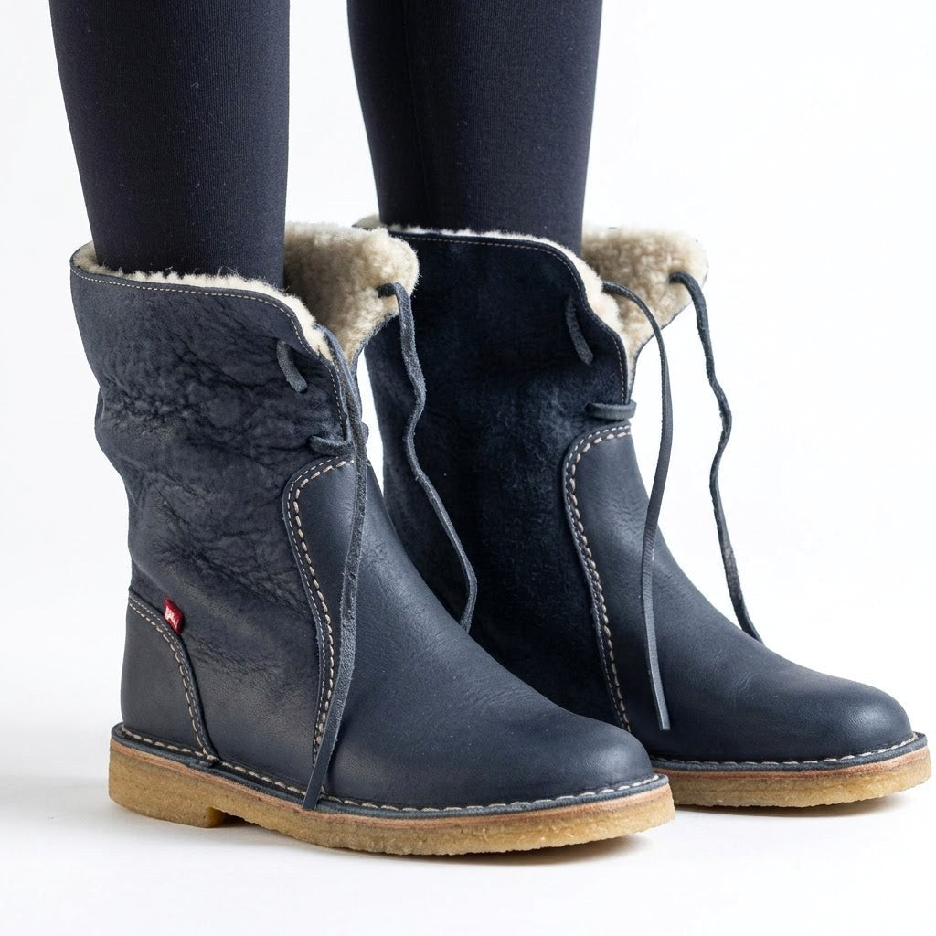 Melanie | Women's Waterproof Fur-Lined Winter Boots, Slip-On Winter Boots | Animated Apparel