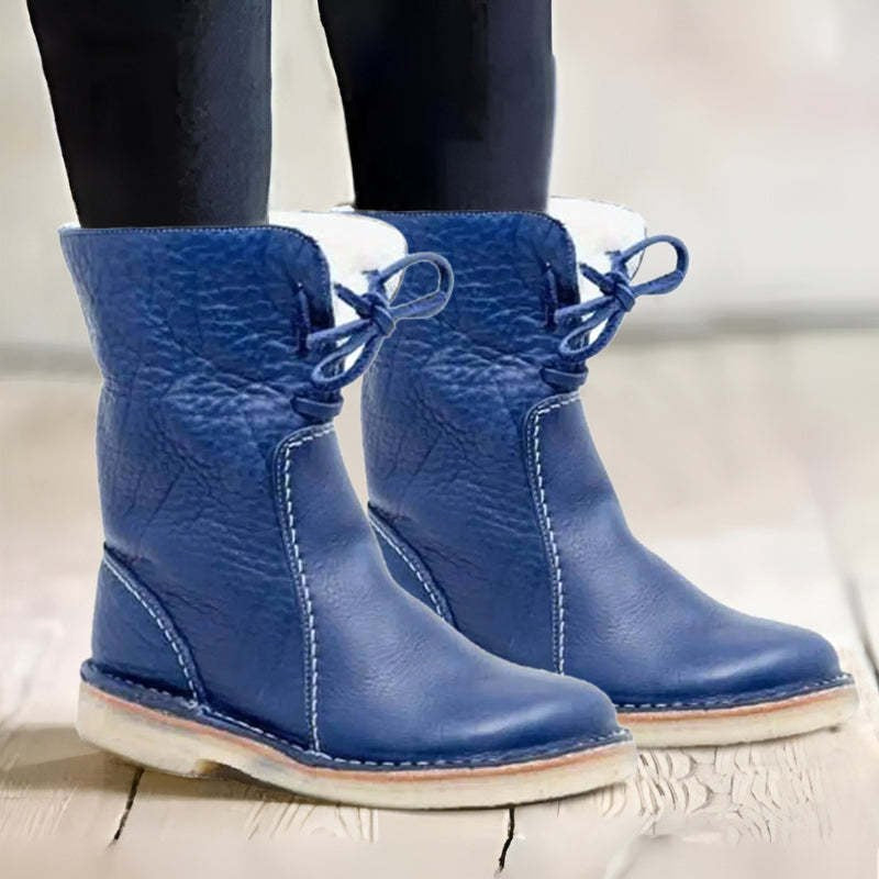Melanie | Women's Waterproof Fur-Lined Winter Boots, Slip-On Winter Boots | Animated Apparel