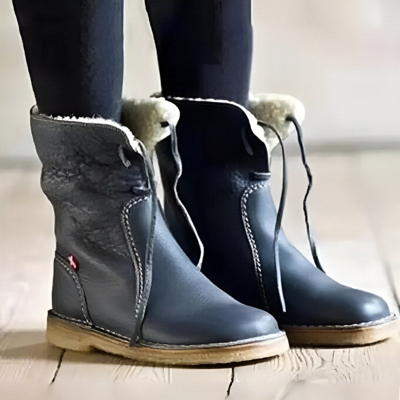 Melanie | Women's Waterproof Fur-Lined Winter Boots, Slip-On Winter Boots | Animated Apparel