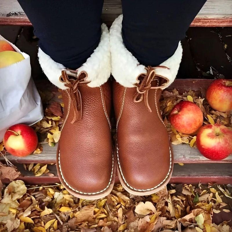 Melanie | Women's Waterproof Fur-Lined Winter Boots, Slip-On Winter Boots | Animated Apparel