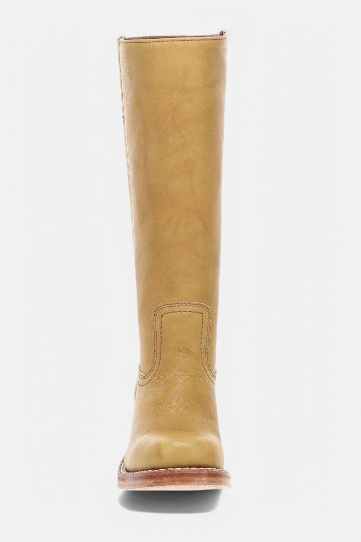 Millie | Women's Knee-High Leather Boots with Block Heel, Elegant Leather Boots | Animated Apparel