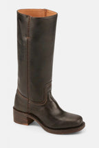 Millie | Women's Knee-High Leather Boots with Block Heel, Elegant Leather Boots | Animated Apparel