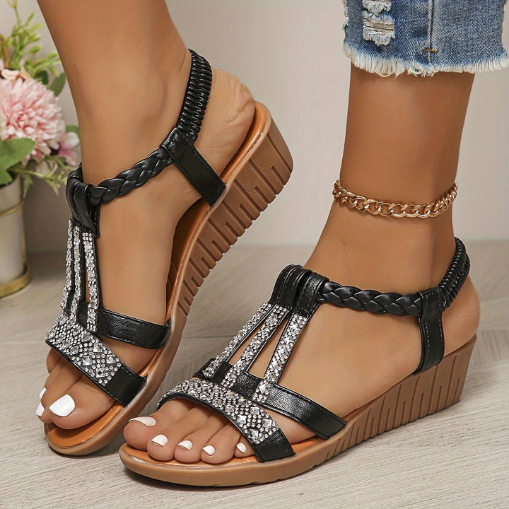 Mira | Women's T-Strap Wedge Orthopedic Sandals - image 11