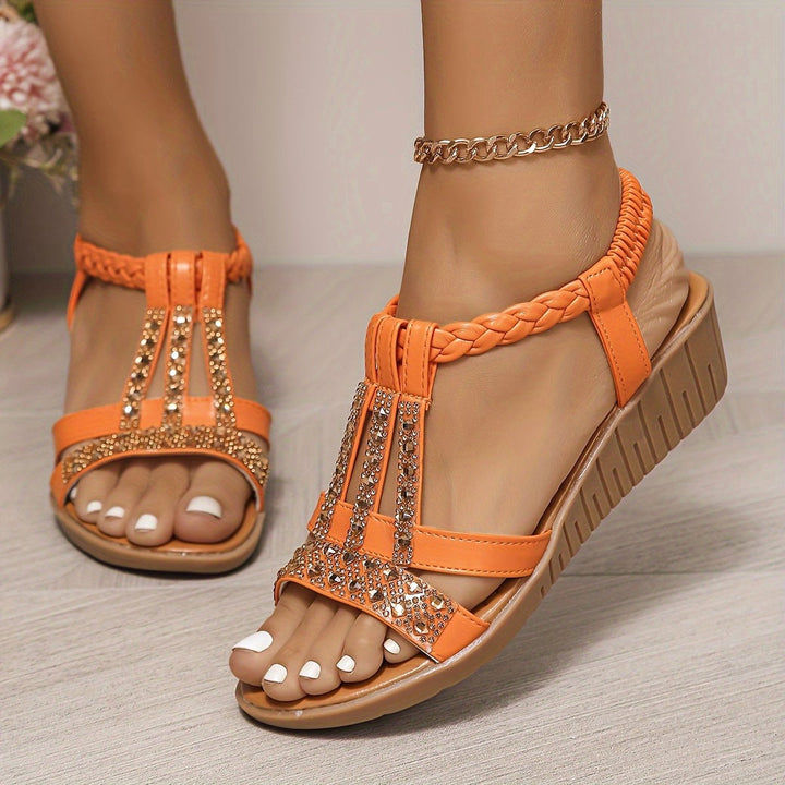 Mira | Women's T-Strap Wedge Orthopedic Sandals - image 13