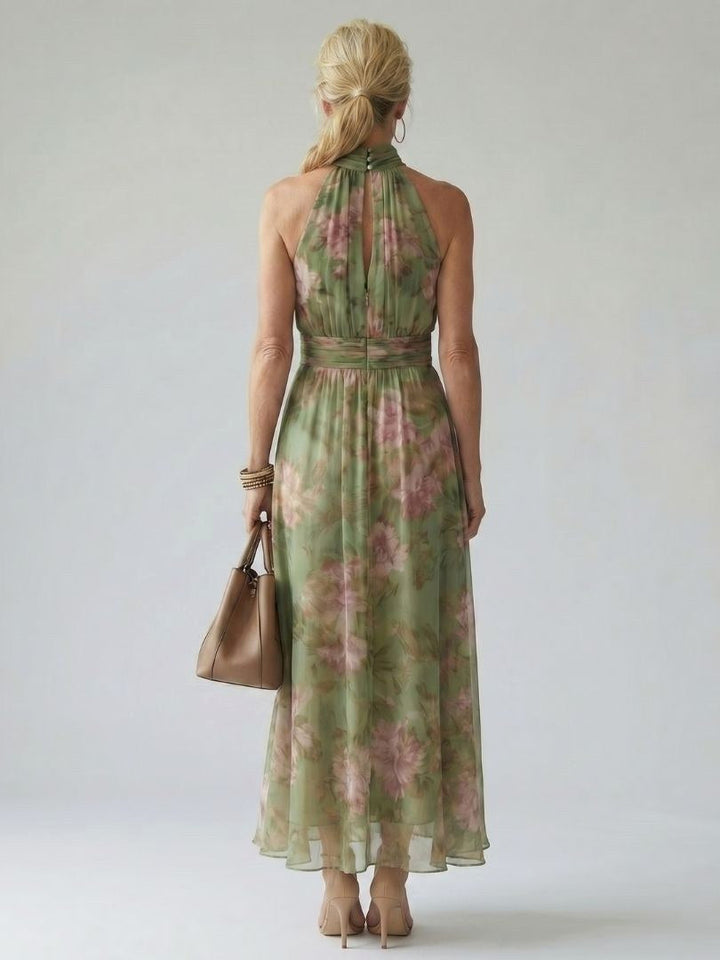Mirelle | Women's Halter Gathered Midi Dress - image 4