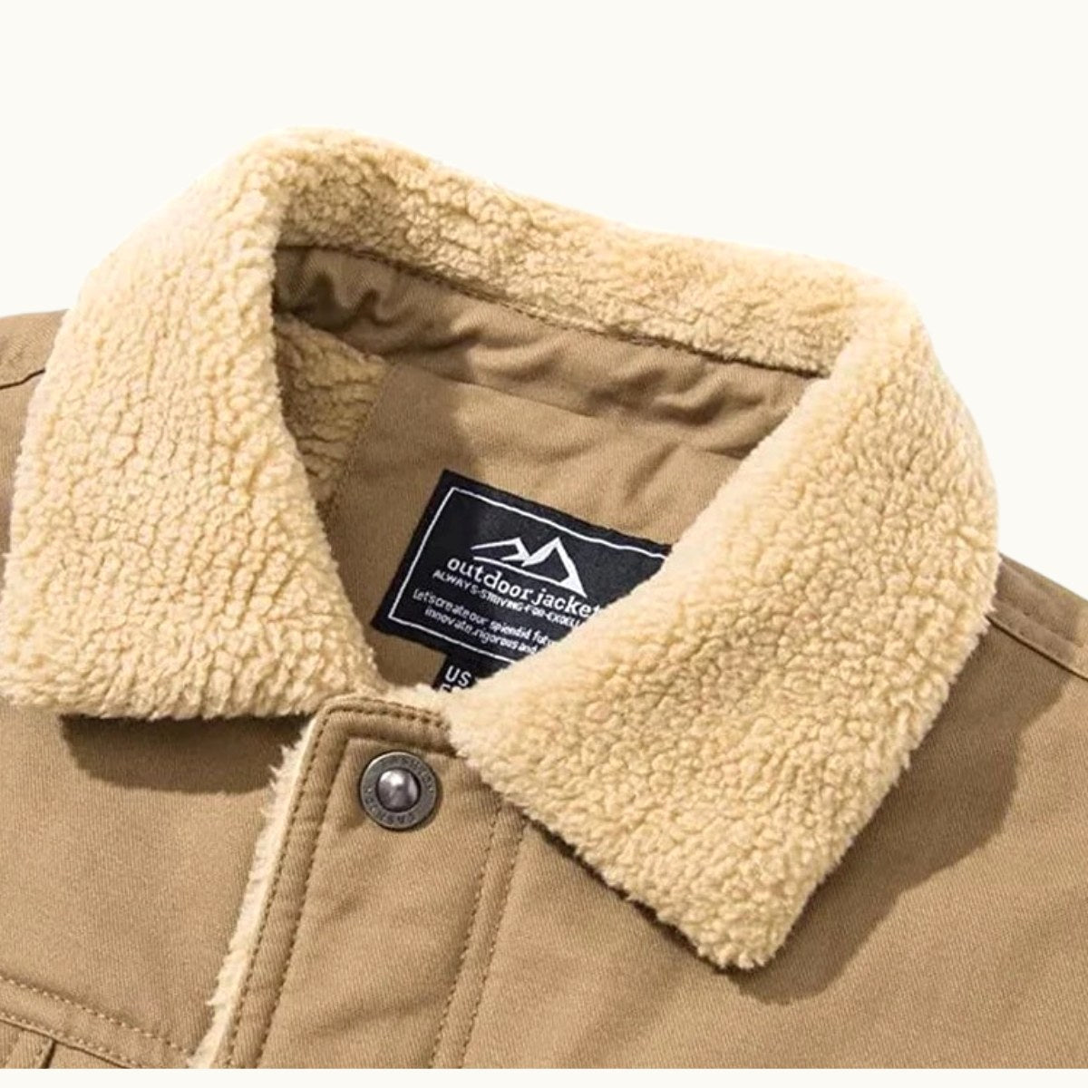 Mitchell | Men's Fleece-Lined Winter Coat, Warm Everyday Coat | Animated Apparel | Army Green