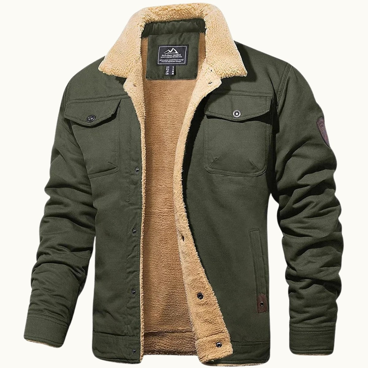 Mitchell | Men's Fleece-Lined Winter Coat, Warm Everyday Coat | Animated Apparel