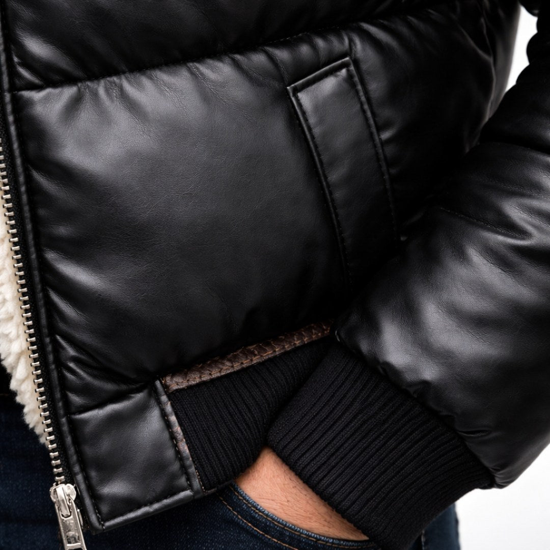 Mitchell | Men's Puffer Jacket, Bold Urban Coat | Animated Apparel