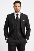 Isaiah | Men's Three-Piece Tailored Suit, Jacket Waistcoat Trousers | Animated Apparel