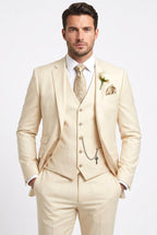 Isaiah | Men's Three-Piece Tailored Suit, Jacket Waistcoat Trousers | Animated Apparel