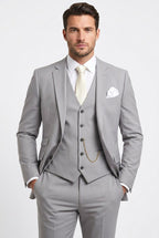 Isaiah | Men's Three-Piece Tailored Suit, Jacket Waistcoat Trousers | Animated Apparel