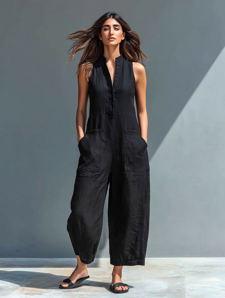 Natalie | Women's Elegant Sleeveless Jumpsuit - image 5