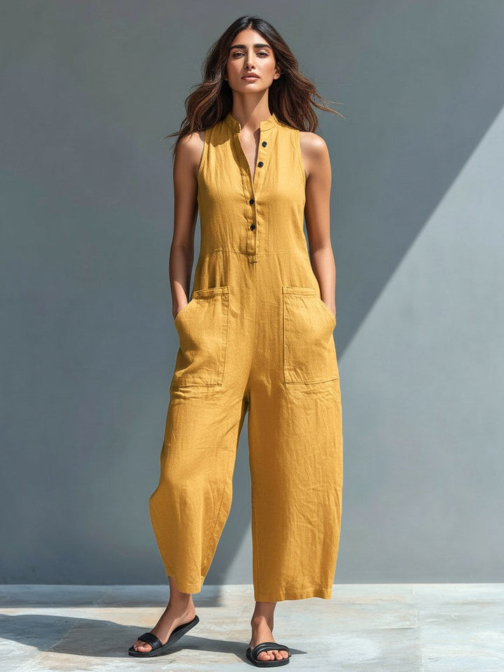 Natalie | Women's Elegant Sleeveless Jumpsuit - image 6