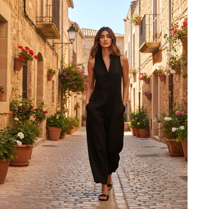 Natalie | Women's Elegant Sleeveless Jumpsuit - image 8