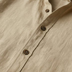 Nathan | Men's Long Sleeve Linen Shirt, Vintage Tailored Shirt | Animated Apparel | Pink