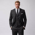 Jonathan | Men's Slim-Fit Three-Piece Suit, Tailored Blazer Suit | Animated Apparel