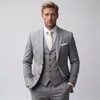 Jonathan | Men's Slim-Fit Three-Piece Suit, Tailored Blazer Suit | Animated Apparel