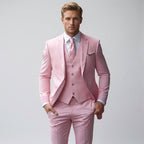 Jonathan | Men's Slim-Fit Three-Piece Suit, Tailored Blazer Suit | Animated Apparel