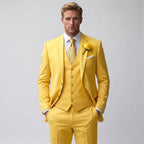 Jonathan | Men's Slim-Fit Three-Piece Suit, Tailored Blazer Suit | Animated Apparel
