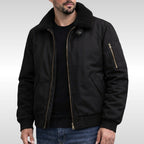 Nathan | Men's Structured Bomber Jacket, Warm Fleece-Lined Jacket | Animated Apparel