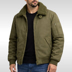 Nathan | Men's Structured Bomber Jacket, Warm Fleece-Lined Jacket | Animated Apparel