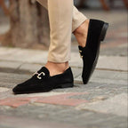 Nathan | Men's Suede Loafers with Horsebit Detail, Slip-On Loafers | Animated Apparel
