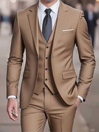Jayden | Men's Fitted Three-Piece Suit, Tailored Blazer Suit | Animated Apparel
