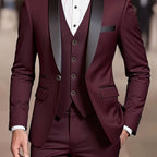 Jayden | Men's Fitted Three-Piece Suit, Tailored Blazer Suit | Animated Apparel