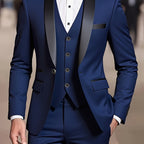 Jayden | Men's Fitted Three-Piece Suit, Tailored Blazer Suit | Animated Apparel