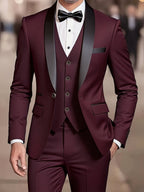 Jayden | Men's Fitted Three-Piece Suit, Tailored Blazer Suit | Animated Apparel