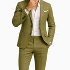 Thiago | Men's Linen Two-Piece Suit, Classic Tailored Suit | Animated Apparel