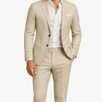 Thiago | Men's Linen Two-Piece Suit, Classic Tailored Suit | Animated Apparel