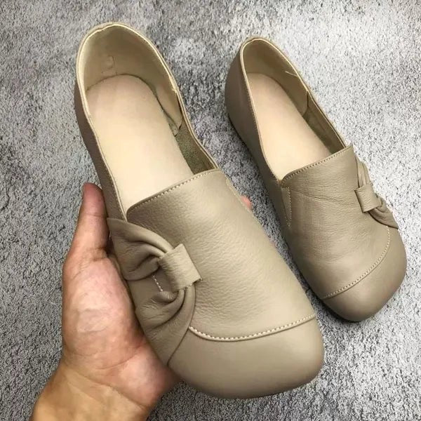 Nicole | Women's Supportive Leather Shoes, Slip-On Leather Shoes | Animated Apparel