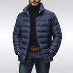 Noah | Men's Insulated Quilted Jacket, High-Collar Down Jacket | Animated Apparel | Green