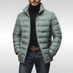 Noah | Men's Insulated Quilted Jacket, High-Collar Down Jacket | Animated Apparel | Black