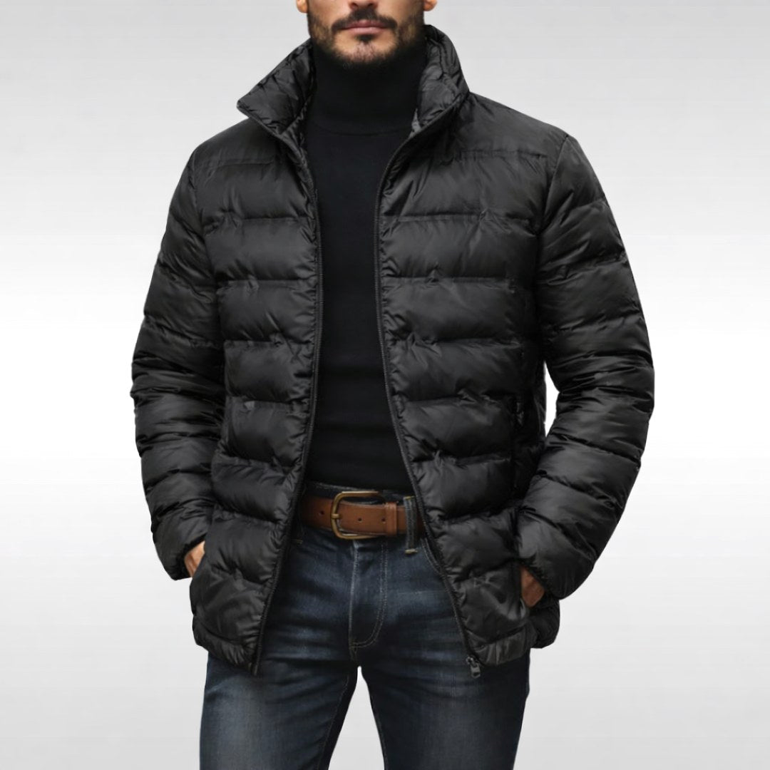Noah | Men's Insulated Quilted Jacket, High-Collar Down Jacket | Animated Apparel