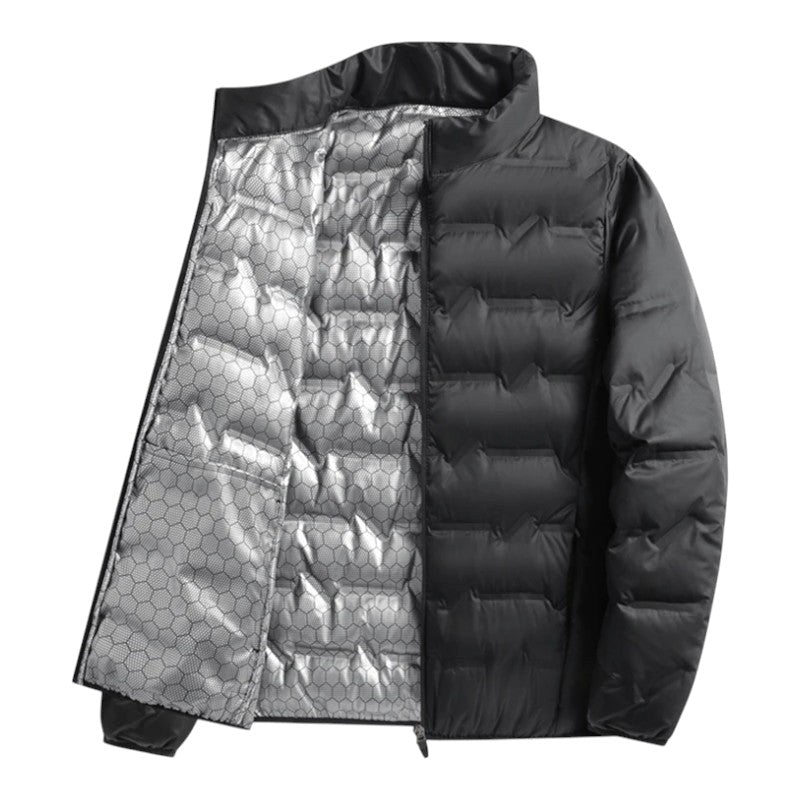 Noah | Men's Insulated Quilted Jacket, High-Collar Down Jacket | Animated Apparel