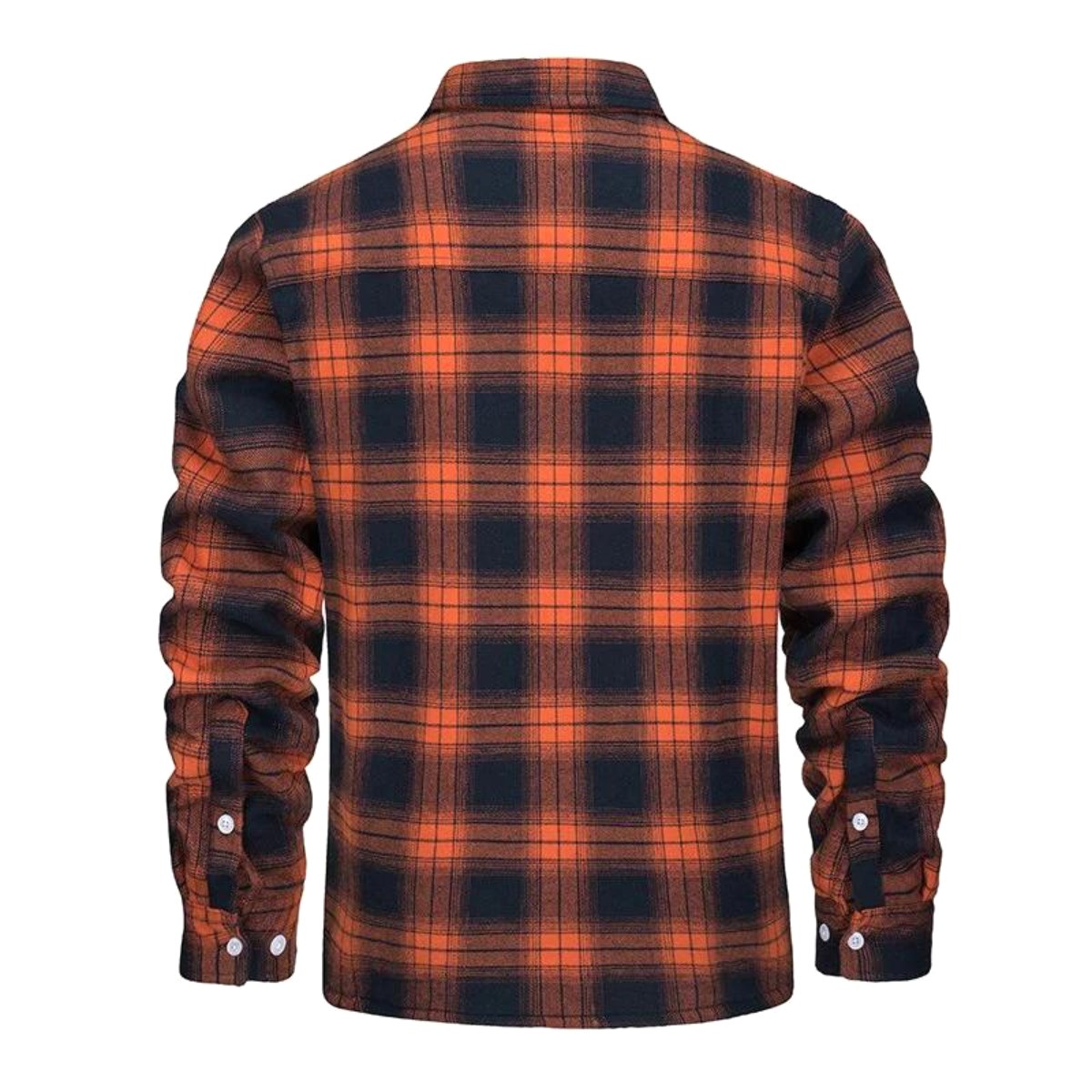 Noah | Men's Sherpa-Lined Plaid Jacket, Button-Front Autumn Jacket | Animated Apparel | Green