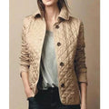 Noeline | Women's Diamond Quilted Lightweight Jacket, Structured Casual Jacket | Animated Apparel