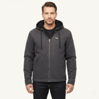 Nolan | Men's Fleece-Lined Hooded Jacket, Retro Autumn Jacket | Animated Apparel
