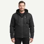 Nolan | Men's Fleece-Lined Hooded Jacket, Retro Autumn Jacket | Animated Apparel