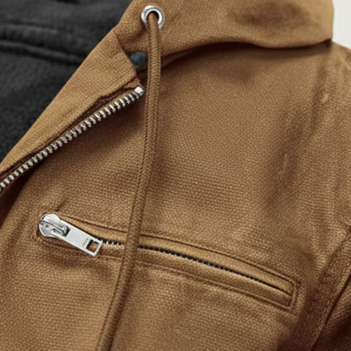 Nolan | Men's Fleece-Lined Hooded Jacket, Retro Autumn Jacket | Animated Apparel